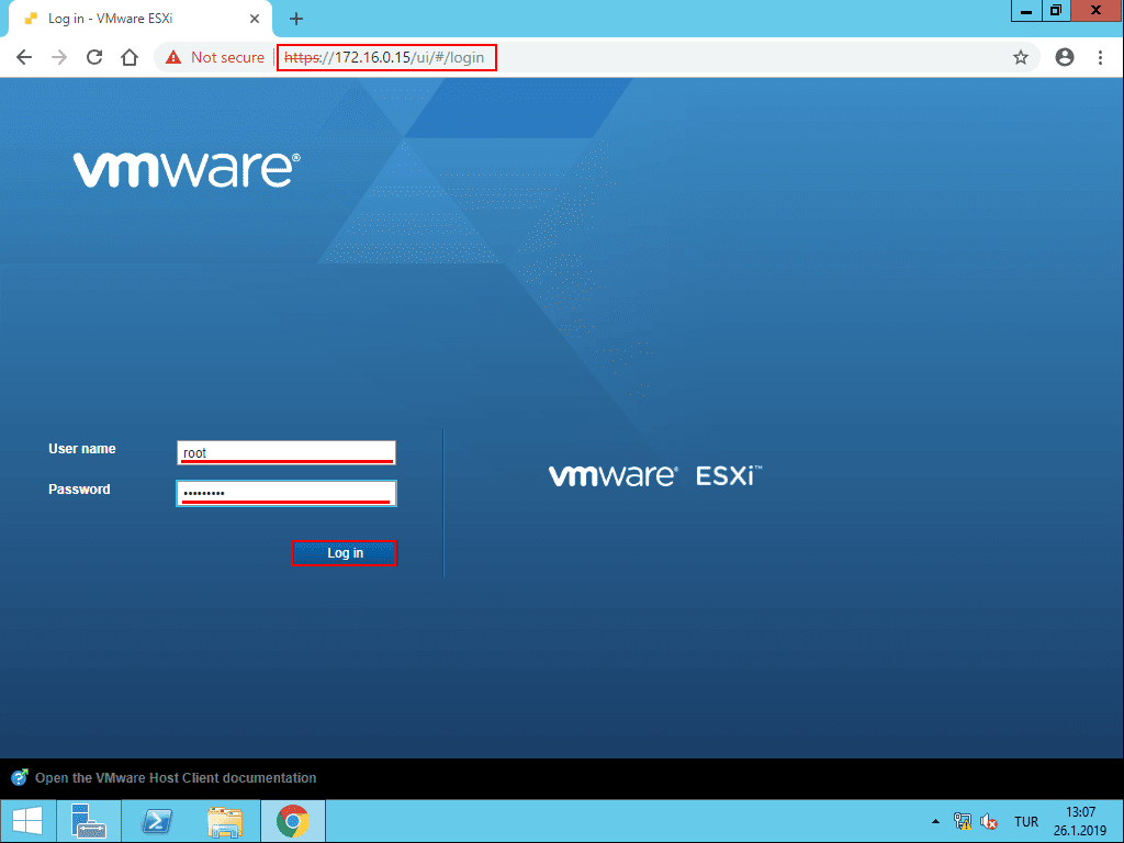Как подключить папку в vmware esxi