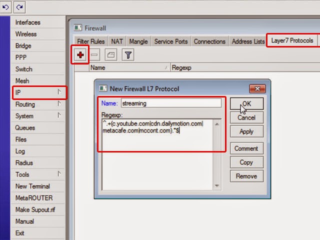 Layer7 protocol mikrotik настройка белый список