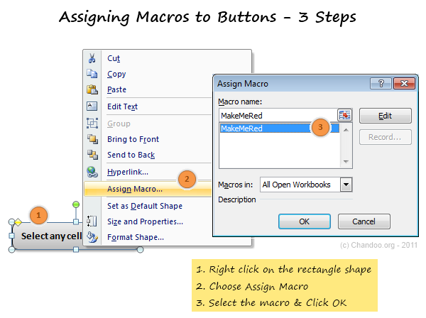 Assigning Macros to Buttons - Excel VBA Crash Course