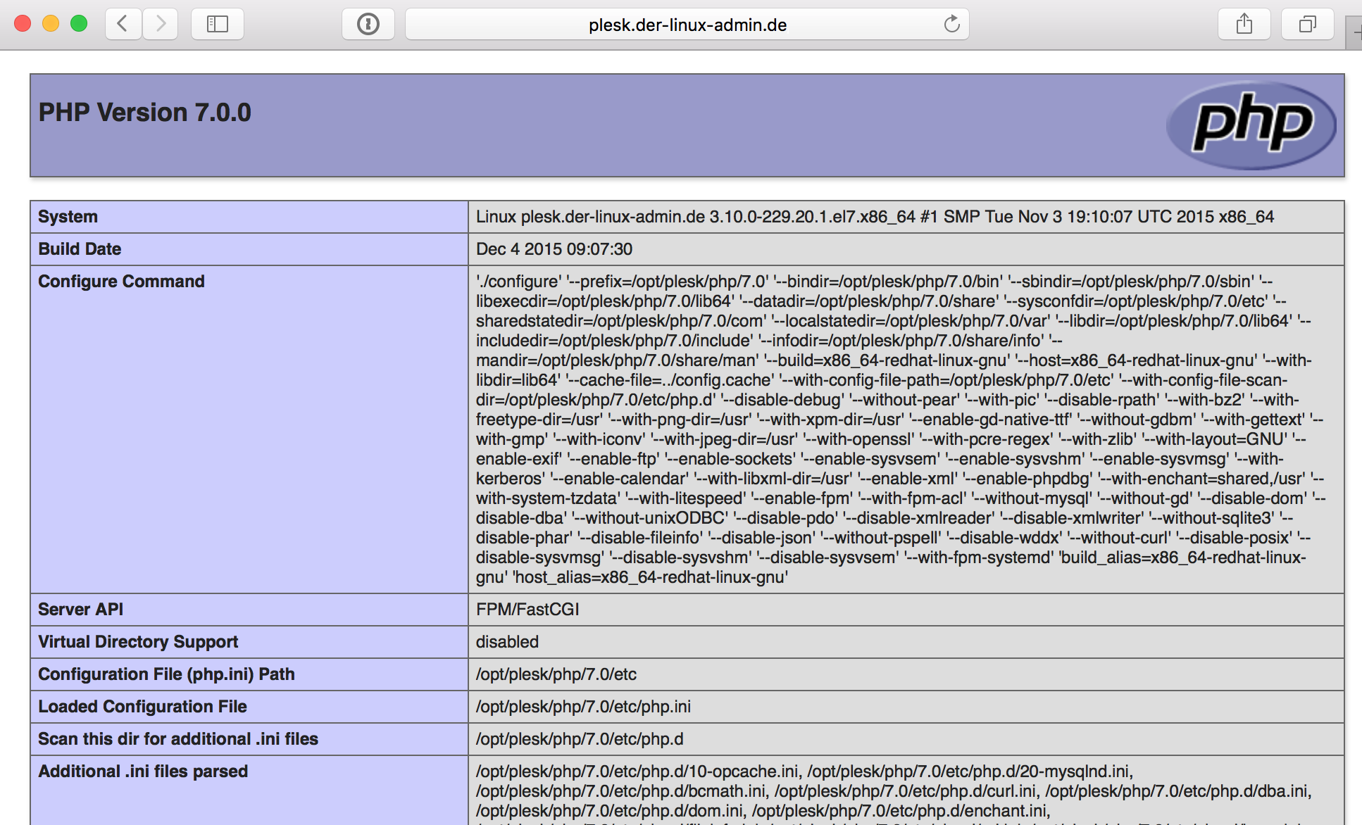 Настройка php fpm nginx centos 7