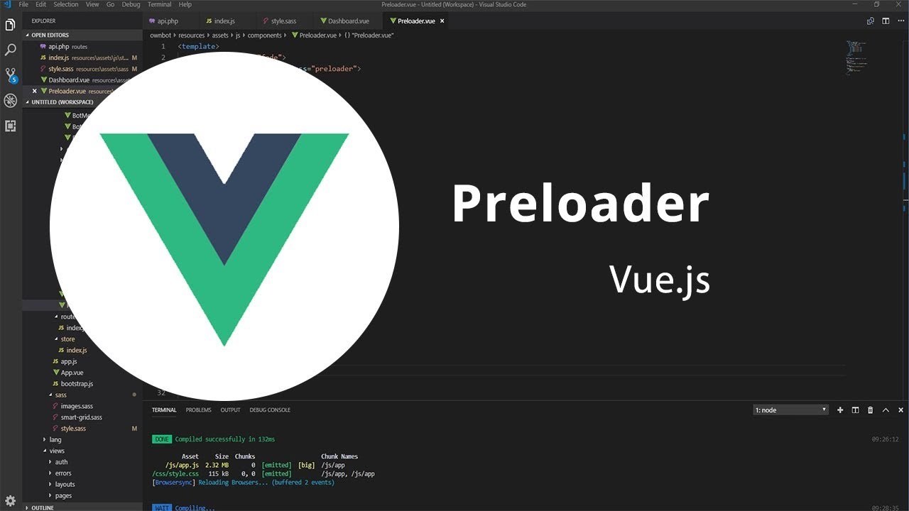 Создать новый проект vue