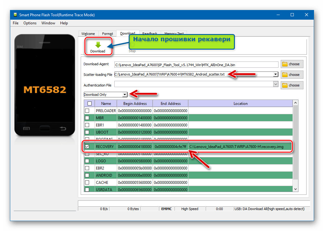 Не получается прошить телефон через flashtool