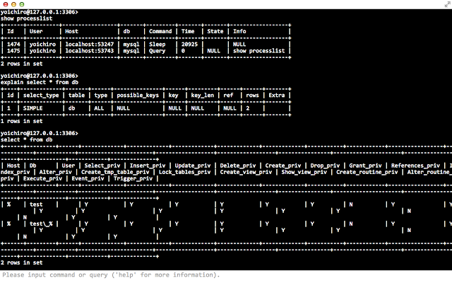 Работа с mysql через консоль